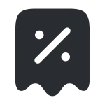 Receipt Disscount SVG Icon
